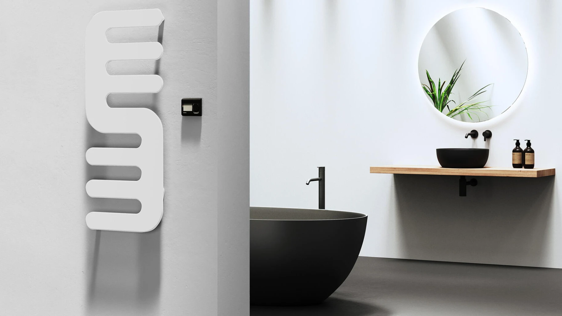 Designheizkoerper Badezimmer badewanne