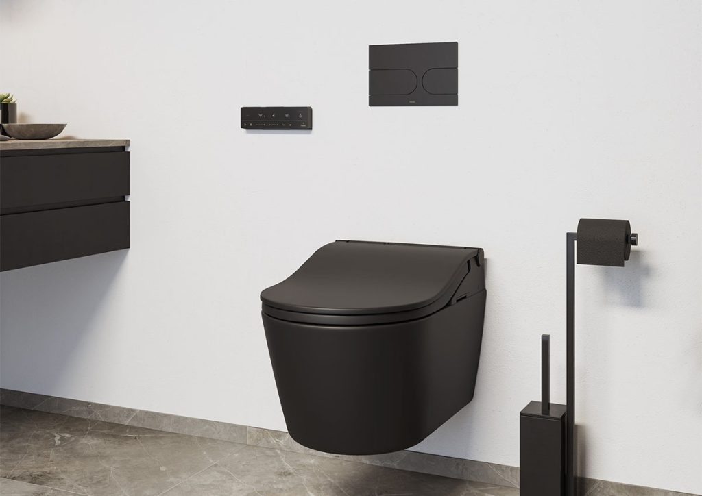 toto dusch wc schwarz