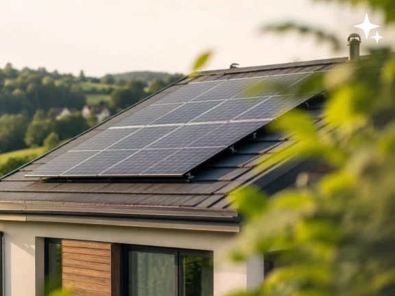nachhaltig Haus im gruenen mit PV Anlage 16x9 768x432 4 3 1